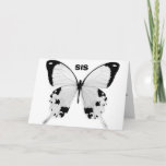 SISTER-HAPPY BIRTHDAY EN JE KIJKT FABULOUS KAART<br><div class="desc">DEZE BUTTERFLY IS BEAUTIFUT,  MAAR IK BET JE **SISTER** IS MEER! WIL HAAR VANDAAG EEN HOOGTE MEER DAG MET DEZE KAART!</div>