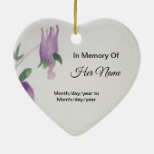 Sister Heart Memorial Never Go Away Bird Keramisch Ornament (Achterkant)