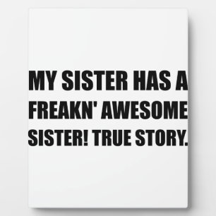 Sister heeft Geweldige zuster Fotoplaat