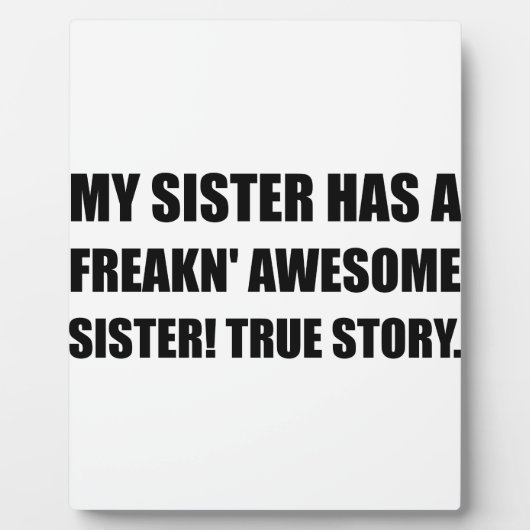 Sister heeft Geweldige zuster Fotoplaat (Voorkant)