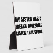 Sister heeft Geweldige zuster Fotoplaat (Zijkant)