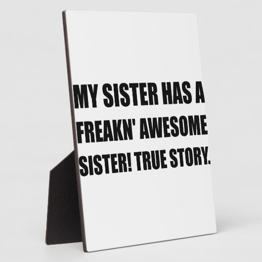 Sister heeft Geweldige zuster Fotoplaat (Zijkant)