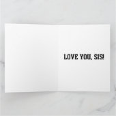 SISTER HOUDT VAN JE DENK AAN JE WENSKAARTEN KAART (Binnen)
