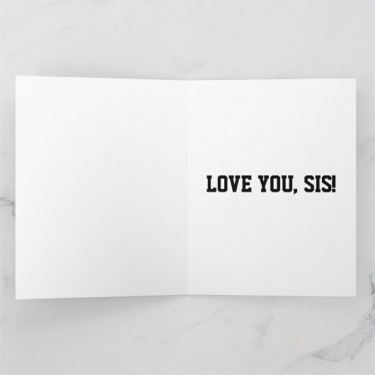 SISTER HOUDT VAN JE WENSKAARTEN KAART (Binnen)