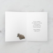 Sister-in-Law Birthday Card - Swans Kaart (Binnen)