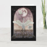 Sister-in-Law Birthday Card - Swans Kaart<br><div class="desc">Sister-in-Law Birthday Card - Swans</div>