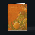 Sister-in-law Happy Birthday Spaans Sinaasappel, Kaart<br><div class="desc">Sister-in-Law Happy Birthday Spaans Sinaasappel,  verbrand sinaasappel kleur</div>