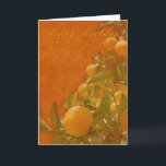 Sister-in-law Happy Birthday Spaans Sinaasappel, Kaart<br><div class="desc">Sister-in-Law Happy Birthday Spaans Sinaasappel,  verbrand sinaasappel kleur</div>