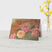 Sister in Law Mooie Verjaardag Shabby Chic Kaart (Gele Bloem)