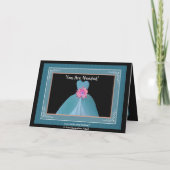 Sister-in-law to be Invitation BLAUWGROEN BLUE Gow (Achterkant)