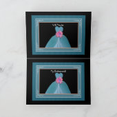 Sister-in-law to be Invitation BLAUWGROEN BLUE Gow (Binnen)