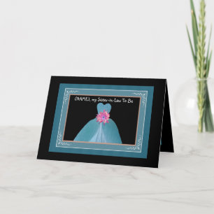 Sister-in-law to be Invitation BLAUWGROEN BLUE Gow