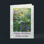 Sister-in-law Verjaardag Kaart door Janz<br><div class="desc">Aangepaste Verjaardag Kaart Design door Janz © 2008-2013 Jan Fitzgerald. Alle rechten voorbehouden. Grafisch ontwerp,  kunstwerk en fotografie door Jan & Michael Fitzgerald... .2 exemplaren VERKOCHT tot op heden... ;-)</div>