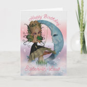 Sister-in-law Verjaardag Kaart met Moonies Schatti (Voorkant)