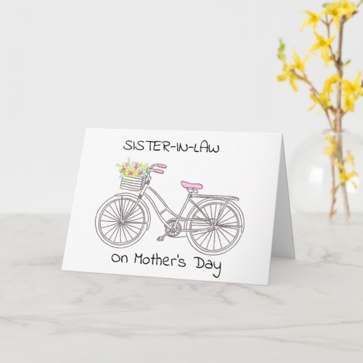 *SISTER-IN-WET* OP "MOEDERDAG" KAART (Gele Bloem)