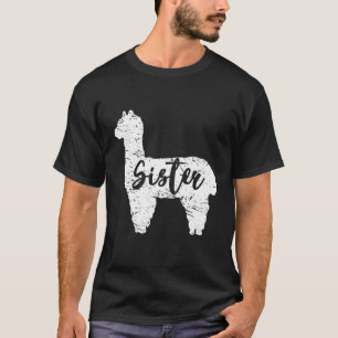 Sister Llama Schattige Alpaca Dierenvriend Llama L T-shirt