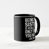 Sister Love Quote: Het enige geschenk dat je nodig Mok (Voorkant rechts)