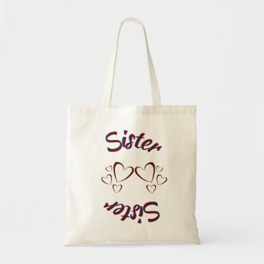 Sister Love Tote Bag (Voorkant)