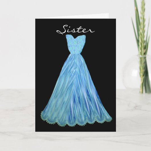 SISTER - Maid of Honor TURQUOISE BLAUWE JURK (Voorkant)