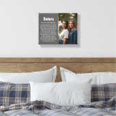 Sister Memorial Definitie Aangepaste Acryl Keepsak Canvas Afdruk (Insitu (Slaapkamer))