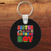 Sister Of The Birthday Boy Melon Family Matching F Sleutelhanger (Voorkant)