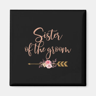 Sister Of The Groom Bridal Shower Gift Wedding Par Magneet