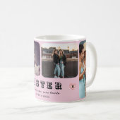 Sister Photo Collage – Different Ages, One Heart Koffiemok (Voorkant rechts)