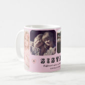 Sister Photo Collage – Different Ages, One Heart Koffiemok (Voorkant links)