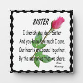 SISTER-PLAQUE FOTOPLAAT (Voorkant)