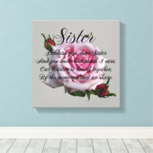 SISTER QUOTE CANVAS AFDRUK (Insitu (Houten vloer))