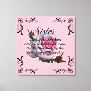 SISTER QUOTE CANVAS AFDRUK