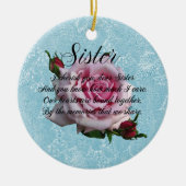 SISTER QUOTE CERAMIC ORNAMENT (Voorkant)