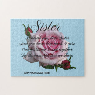 SISTER QUOTE JIGSAW PUZZZLE LEGPUZZEL