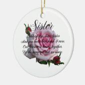 SISTER QUOTE KERAMISCH ORNAMENT (Links)