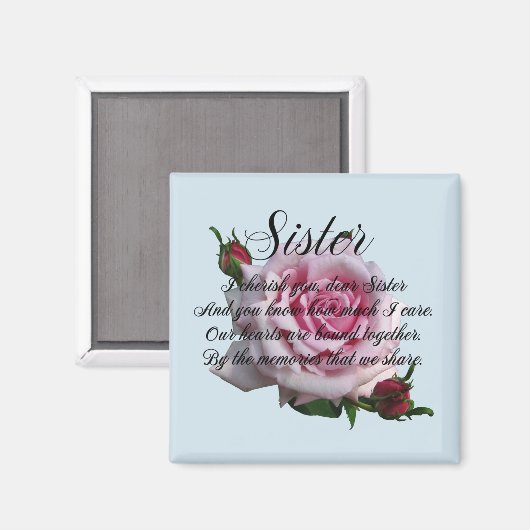 SISTER QUOTE MAGNEET (Voorkant / Achterkant)