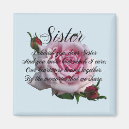 SISTER QUOTE MAGNEET