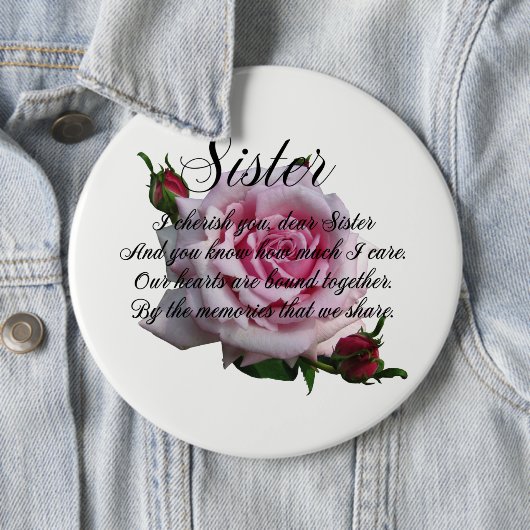 SISTER-QUOTE RONDE BUTTON 6,0 CM (In situ)