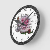 SISTER QUOTE RONDE KLOK (Hoek)