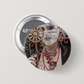 Sister Sara Femme Fatale Ronde Button 5,7 Cm (Voorkant /achterkant)
