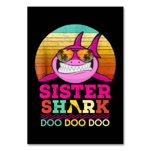 Sister Shark Doo Doo - Crazy Shark GIfts Kaart