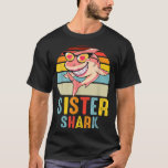 Sister Shark Vintage Retro Shark Lover Mother's Da T-shirt<br><div class="desc">Sister Shark Vintage Retro Shark Lover Mother's Day</div>