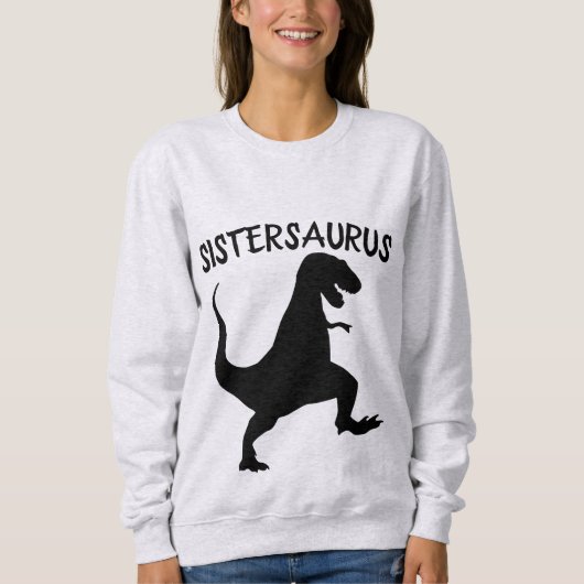 SISTER SISTERSAURUS DINOSAUR FUNNY T-Shirts (Voorkant)
