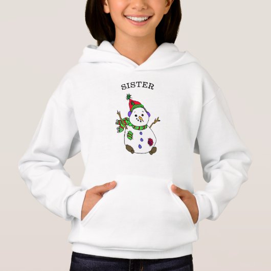 Sister Snowman Cute Whimsical (Voorkant)