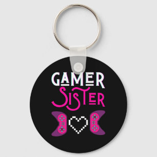 Sister Speelt Videospel Grappige Zusters Gaming Si Sleutelhanger