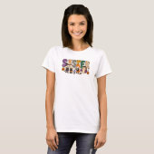 Sister Squad Letter Blok T-shirt (Voorkant volledig)