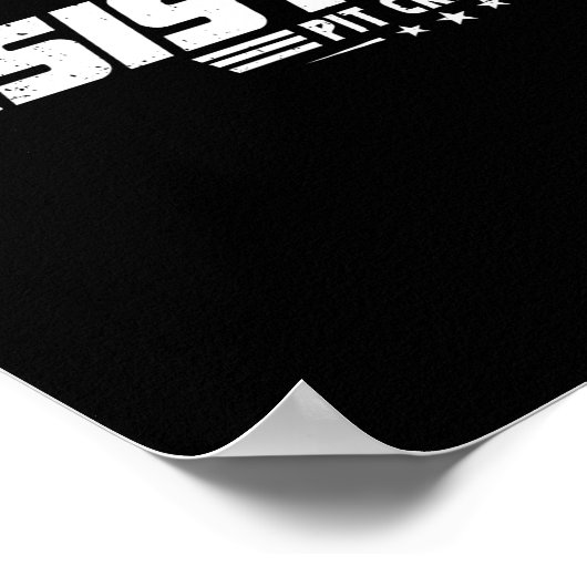 Sister T Crew Race Car Birthday Family Racing  Poster (Hoek)