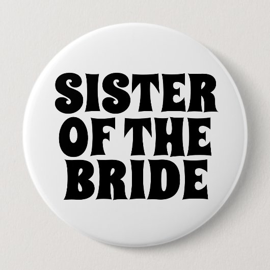 SISTER VAN DE BRIDE RAND BUTTON BADGE (Voorkant)
