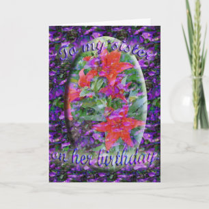 Sister verjaardagskaart kaart