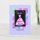 SISTER - Wees mijn junior Bridesmaid PINK Dress (Achterkant)