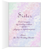 SISTER - Wees onze trouwlezer -  (Binnen (Rechts))